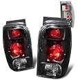 SPPC Black Euro Tail Lights Assembly Set for Ford Explorer - (Pair) Driver Left and Passenger Right Side Replacement