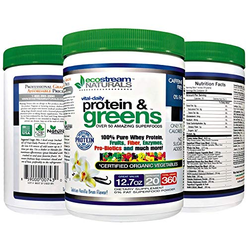 Pure Undenatured 100 Percent Grass Fed Whey Protein Plus Amazing Green