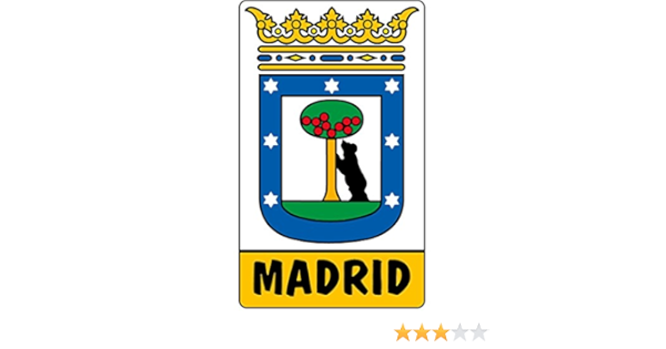Artimagen Pegatina Escudo Madrid 50x80 mm.