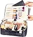 Ellis James Designs Extra Large Makeup Bag With Compartments - big makeup bag organizer, large cosmetic bag black, train case makeup bag large, huge makeup bag With Handle Travel Make Up Bag For Women