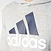 adidas Men's Essential Linear Logo Pullover Hoodie, Medium Grey Heather, Medium