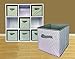 Sodynee Foldable Cloth Storage Cube Basket Bins Organizer Containers Drawers, 6 Pack, Grey Zig Zag Strip