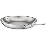 All-Clad 4114 Stainless Steel Tri-Ply Bonded Dishwasher Safe Fry Pan / Cookware, 14-Inch, Silver -