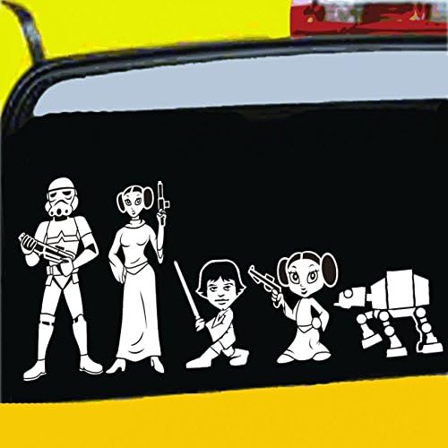 Star Wars No Body Cares About Your Stick Figure Family Can Be Applied to Any Surface Funny Vinyl Decal Sticker White in Color No Inks 100% Vinyl 5 ½"X 11 ½"