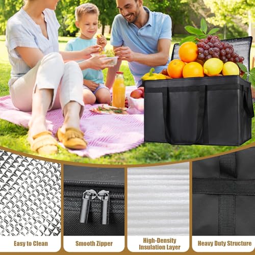 XXXL cooler bag, extra large Oxford fabric, waterproof, splash proof, foldable, stable carry handle, ideal for camping, picnics, storage