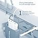 Ugo Stand with Dignity – Thoughtful Freestanding Night Bag Holder - Catheter Drainage Night Bag Stand with Discreet Cover - Securely Hooks onto Chair Arms, Wheelchairs, and Rails of a Bed