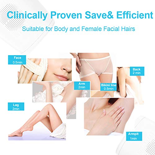 Permanent Hair Removal,ABsuperIPL Hair Removal System, 50,000 Flashes Face Facial & Body Hair Removal Device Painless Permanent Hair (PF1) - Thumbnail 3
