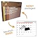 Premium Magnetic Dry Erase Calendar Board for Fridge 17 x 14 | Monthly & Weekly Whiteboard Planner with 3 Fine Tip Markers & 1 Eraser | Large Organizer for Refrigerator | by Medori's Trend