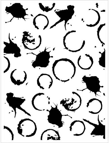 Joggles Stencil 9 x 12-inch-Spills and Splatters