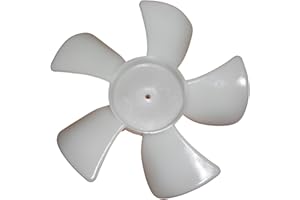 AP APPLI PARTS Appli Parts APFB-450 4 in Plastic Fan Blade CCW 1/8 in Shaft, 5 Blades fits WR60X114AP, motor 317
