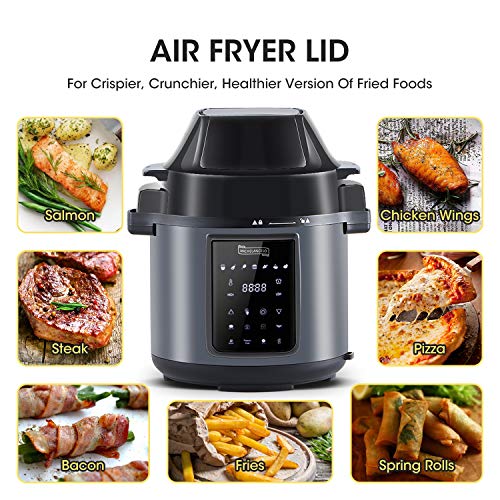 MICHELANGELO Air Fryer Pressure Cooker Combo 6QT, Allin1 Pressure