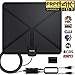 TV Antenna, 2019 Newest HDTV Indoor Digital Amplified Antennas 120 Miles Range with Switch Amplifier Signal Booster for Free Local Channels 4K HD 1080P VHF UHF All TV's - 16.5ft Coaxial Cable