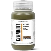 CERAKOTE C-Series MIL-SPEC O.D. Green Ceramic Coating, 4 oz, C-244T | Air-cure ceramic coating in MIL-SPEC O.D. Green; no oven, catalyst, or primer required; UV stable and chemical resistant