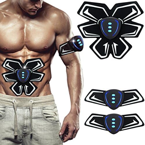 Weijin Abdominal Muscle Trainer Ab Toning Belt, Muscle Toner Toning Belt Ab Belts Core Training Gear Abs Exercise Machine Waist Trainer, Belly Support Belt Home Gym Equipment Fitness Machine