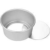 Bezall 6 Inch Cake Pan Round, Small Cheesecake Pan with Removable Bottom, Chiffon Cake Mold Anodized Aluminum Baking Pan