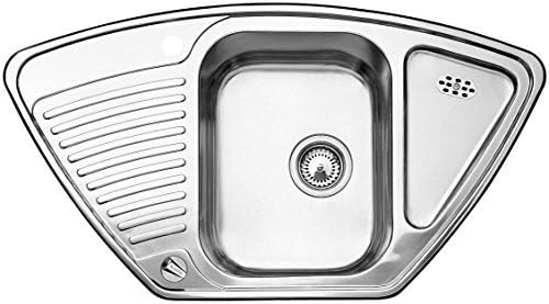 Blanco Toga 9a E Sink Stainless Steel Corner Natural Finish For 90a Cm Corner Cabinets Silver 513604 By Blanco Corner Sinks Amazon Canada