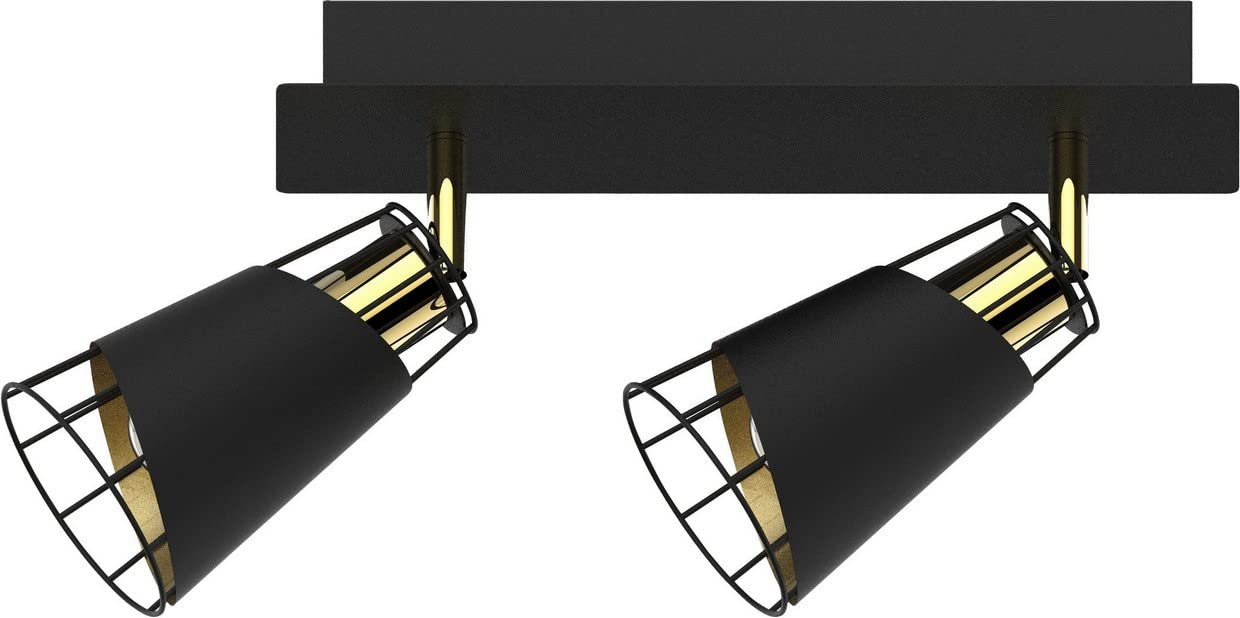 Homemania Spotlight, Metal, Black, Gold