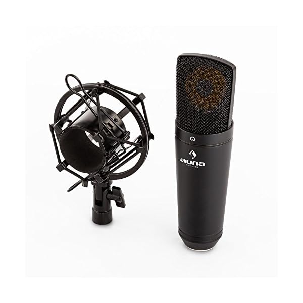 auna MIC-920B - USB Kondensator-Mikrofon, Nierencharakteristik, Metallgehäuse, Frequenzbereich: 30 Hz - 18 kHz, 22 mm… – Bild 8