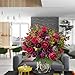 Grunyia Artificial Fake Flowers Silk Tiny Rose Flowers Wedding Bridal Bouquet Home Decoration,Pack of 4(Wine Red)