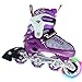 Crazy Skates Alpha Adjustable Inline Skates with Light Up Wheels - Available in Two Colors