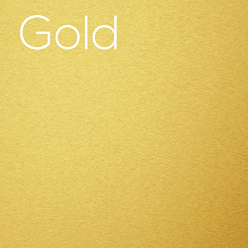 (10) 12" x 12" Sheets - Oracal 651 Gold Adhesive Craft Vinyl for Cricut, Silhouette, Cameo, Craft Cutters, Printers, and Decals - Gloss Finish - Outdoor and Permanent