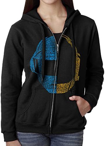 Women's Daft Punk Music Seanings Design Illustration Full Zip Hoodie