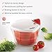 Mueller Large 5L Salad Spinner Vegetable Washer with Bowl, Anti-Wobble Tech, Lockable Colander Basket and Smart Lock Lid - Lettuce Washer and Dryer - Easy Water Drain System and Compact Storage