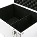 SRA Cases EN-AC-FG-C408 Aluminum Hard Case Silver DJ Tool Box with Internal Divider, 17.7 x 12.2 x 9.7 Inches