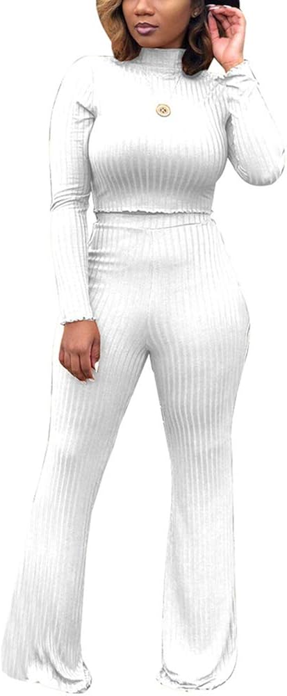 long sleeve bell bottom jumpsuit