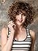 GNIMEGIL Three Color Short Curly Wigs for Black Women Synthetic Hair Brown Ombre to Blonde Afro Kinky Curly Wig Hairstyle Look Same with Human Hair Cosplay Costume Party Wig
