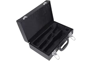 ERINGOGO Portable Clarinet Storage Box Hard Protective Case for Clarinet Carrying Handle Black Musical Instrument Storage Bag
