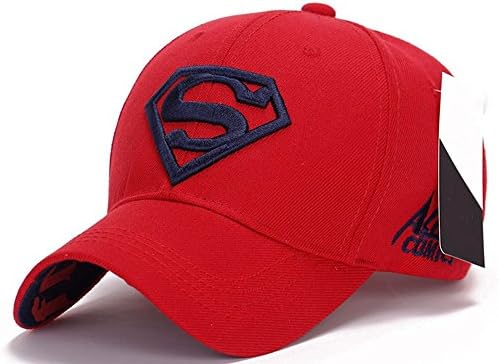 Ambiel Adult Lover's Cap Superman Outdoor Sport Golf Sun Hat Red