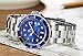 REGINALD Men's Luminous Watch Rotatable Bezel Sapphire Glass Blue Dial Stainless Steel Quartz Watches 40M