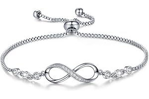 DESIMTION Mothers Day Gifts for Mom, Infinity Love Bracelets for Women Girls, Birthday Jewelry Gifts for Women Girlfriend Wife Mom from Daughter Son