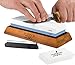 Premium Sharpening Stone Set - Japanese Style 1000 4000 Whetstone For Kitchen and Outdoor Knives - Bonus Flattening Stone and Angle Guide Included with Safe Non-Slip Bamboo Base
