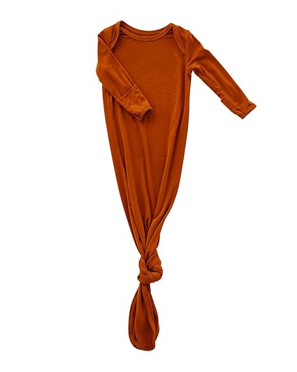 newborn girl knotted gown