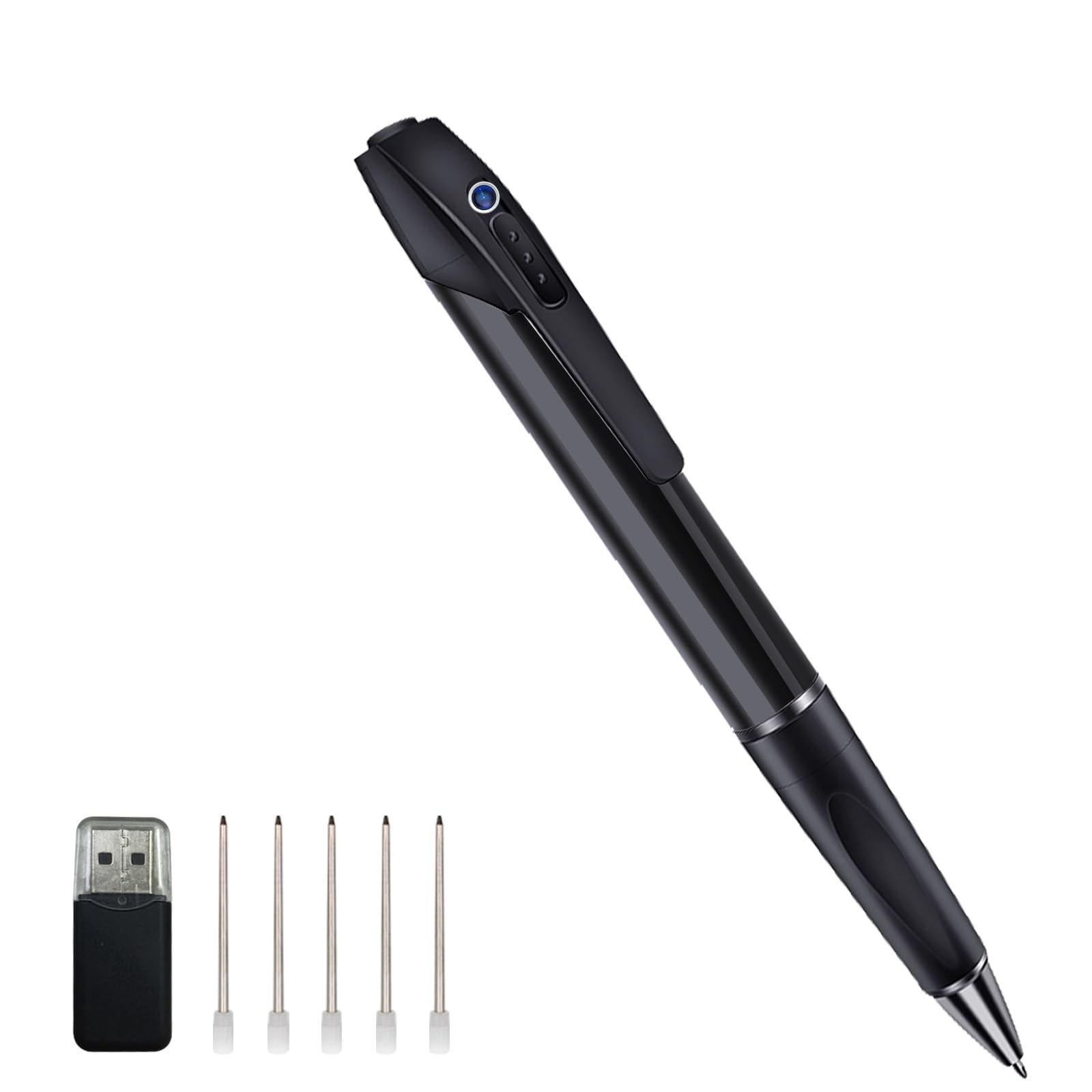 sakalaka HD 1080P Body Camera Pen, Mini Camera with Photo and Loop Video Recording Portable Body Cam for Home, Office, and Class