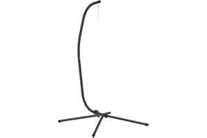 Outsunny Hanging Egg Chair Stand Only, Heavy Duty Hammock Chair Stand, for Indoor and Outdoor Use, 360 Degree Rotation, 330lb