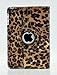 LiViTech(TM) Leopard Design Series 360 Degree Rotating PU Leather Case Cover for Apple iPad (iPad Mini 1 2 3, Orange)