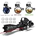 HSEE Rifle Scopes 4-16X50EG Red & Green Dual Illuminated Optical Reticle with R&G Dot Sight & Red Laser & 22mm Mount (3 in 1)
