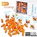 Foam Ear Plugs,Ear Plugs Noise Reduction - 33dB SNR Super Soft Foam Ear Plugs for Sleeping, Woodworking, Shooting, Travel, Concert, Snoring, Loud Events Orange Ear Plugs (100 Pairs Individual Package