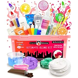 Original Stationery Kit de Slime Kit para Elaboración de Slime “Hágalo Usted Mismo” con Complementos para Slime Unicornio, Purpurina, Nube, Mantequilla, Espuma y Más para Niñas y Niños