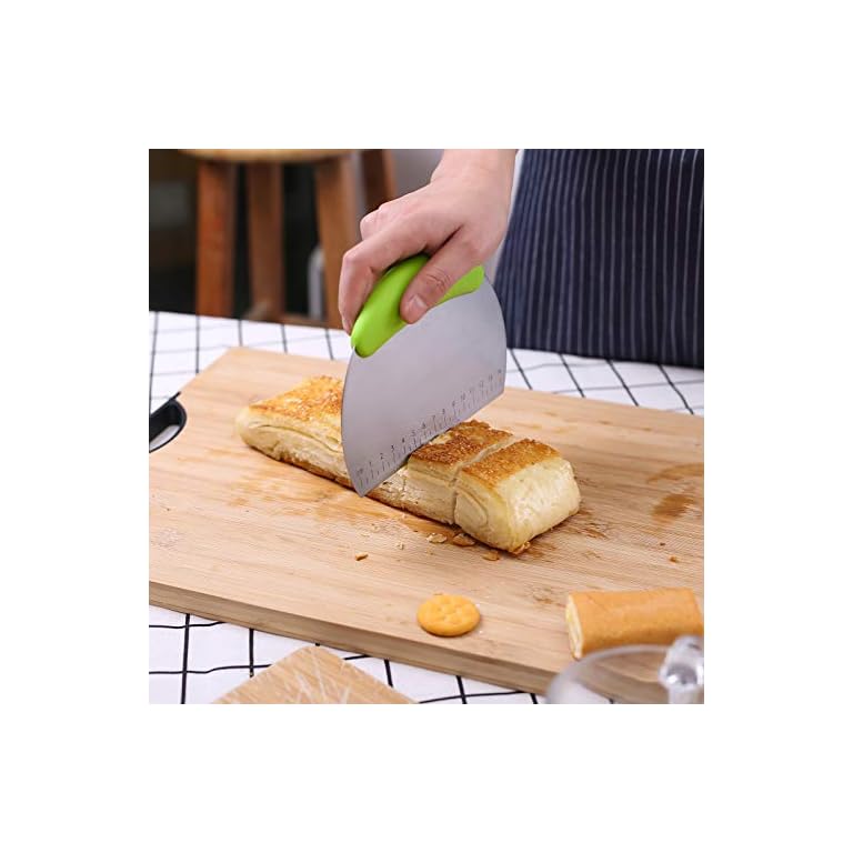 1 pcs Dough Pastry Scraper Chopper/Stainless Steel Dough Scraper Cutter