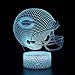Deal Best NFL Team 3D Optical Illusion Smart 7 Colors LED Night Light Table Lamp with USB Power Cable (Chicago Bears)