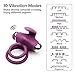 Alona Silicone Vibrating Cock Ring, Rechargeable Luxury Penis Ring Vibrator, Powerful Sex Toy for Male or Couples, Super-stretchy & Waterproof