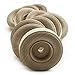 2-3/4″ Treaded Wooden Wheels, 3/4″ Thick, 3/8″ Hole | Bag of 4