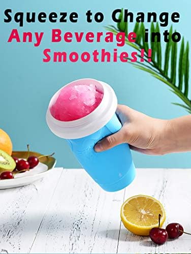CornicLife Slush and Shake Maker, Smoothies Maker Cup Compact Make and Serve Cup with Freezer Core Juice Ice Cup Fast Cooling Bottle for Smoothies, Slushies and Milkshakes in Minutes, BPA-free, Blue
