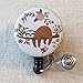 Cute SLOTH Badge Reel, Sloth Retractable Name Badge Holder, Pediatric Badge Reel, Teacher ID Badge Reel, Nurse ID Badge Holder, Mylar Badge