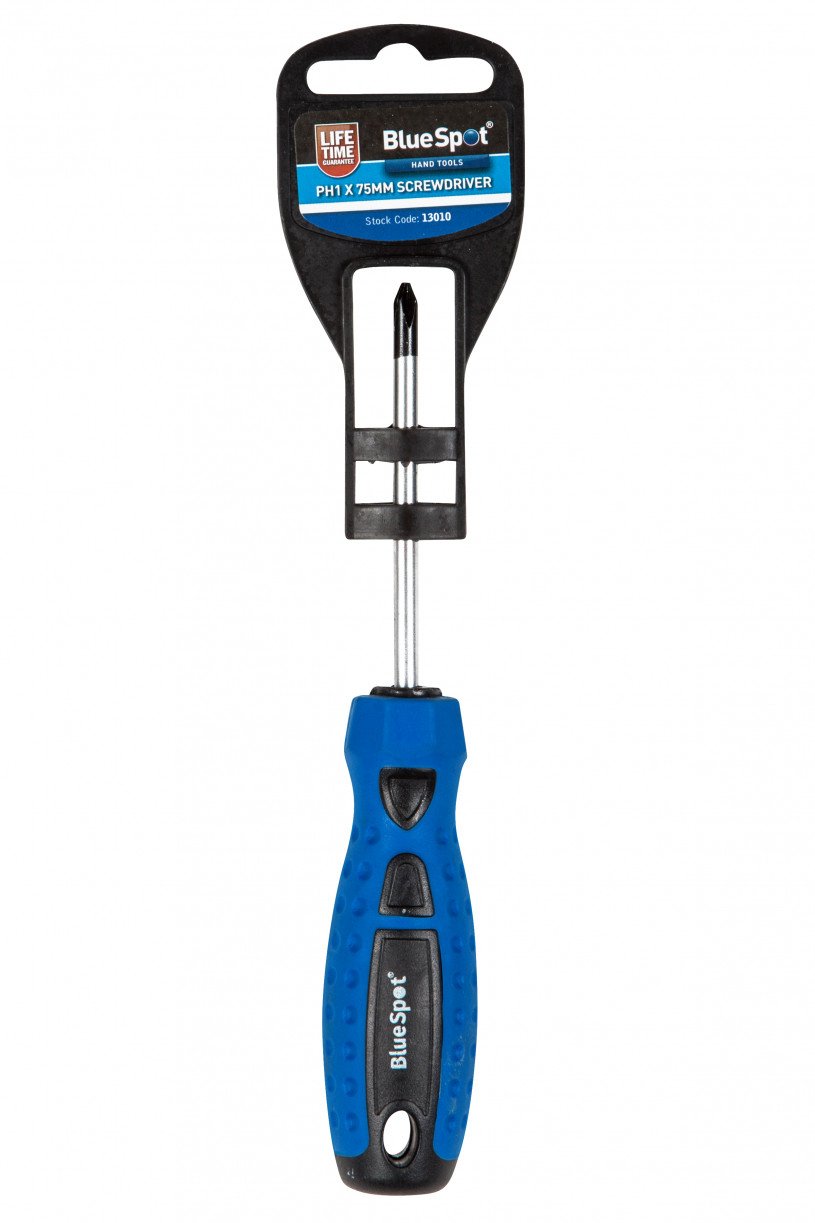 Blue Spot Tools 13010 Screwdriver, Blue, PH1 x 75 mm