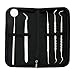 GiBot Dental Hygiene Kit, Dentist Tool Kit, Stainless Steel Tarter Scraper, Dental Pick Dental Scaler Dental Tweezers Anti-fog Mouth Mirror for Human and Pets, Non-rust